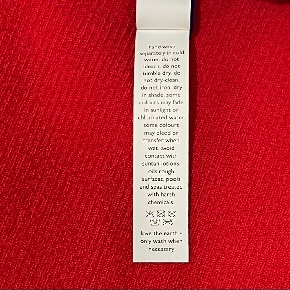 NWOT BOND-EYE THE MARA RIBBED ONE PIECE SWIMSUIT - RED - O/S - Picture 13 of 13